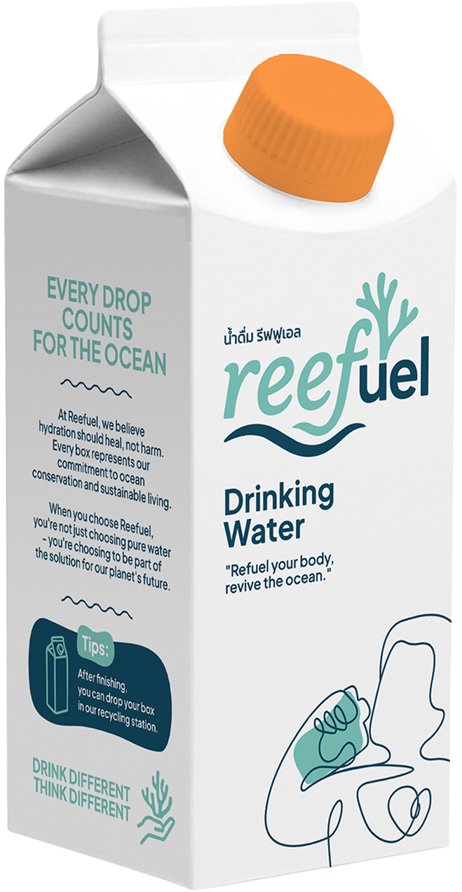 Reefuel paper-boxed water carton